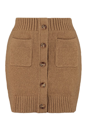 Knitted mini skirt-0